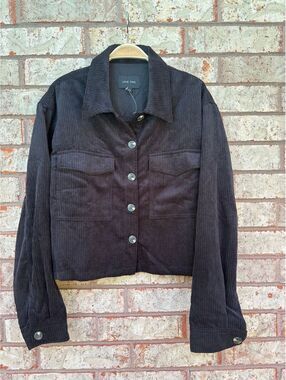 Love Tree black cropped corduroy jacket size L